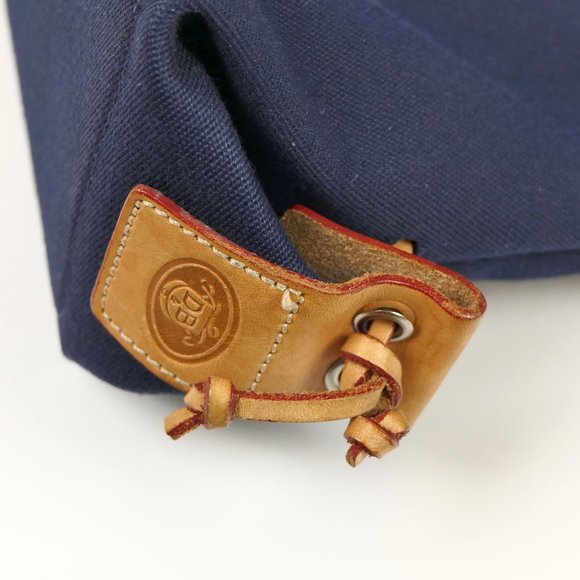 Dooney & Bourke Blue Canvas and Brown Leather Shoulder / Hand Bag - Picture 3 of 10